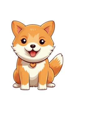 Aranyos kiskutya - Shiba Inu  minta fekete pólón