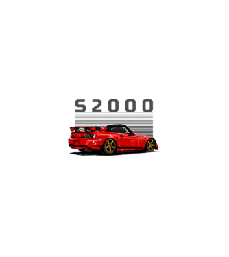 Honda S2000 minta homokszín pólón