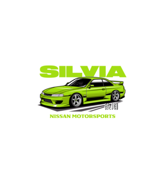 Nissan Silvia S14 minta fehér pólón