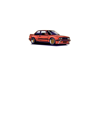 BMW E30 minta fekete pólón