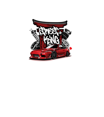 Nissan Silvia S13 200SX - Street King minta fekete pólón