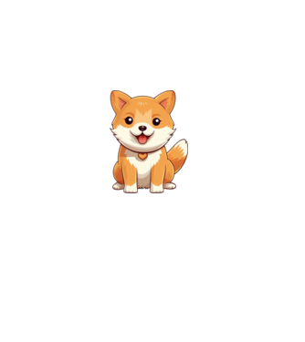 Aranyos kiskutya - Shiba Inu  minta fehér pólón