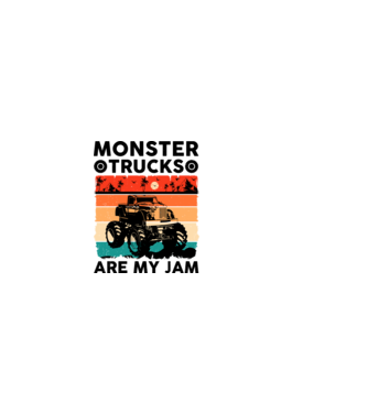 Monster Truck  minta világos rózsaszín pólón