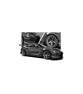 Nissan GT-R  minta fehér pólón