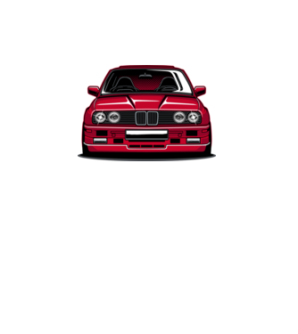 BMW E30 minta türkiz pólón