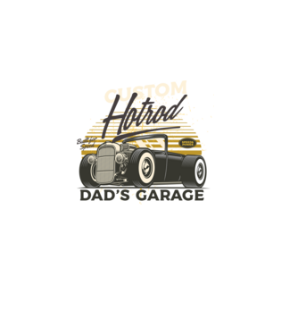 Hot Rod minta fekete pólón