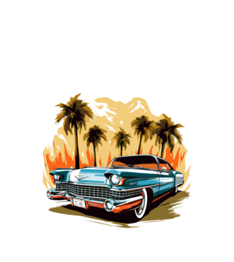 Cadillac minta fehér pólón