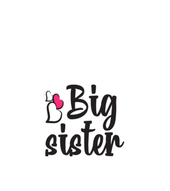 Big Sister minta fehér pólón
