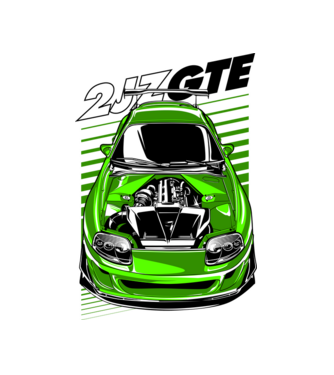 Toyota Supra 2JZ-GTE minta fehér pólón