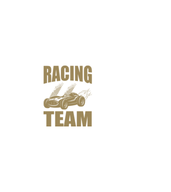 Racing Team - Versenycsapat minta sötétkék pólón