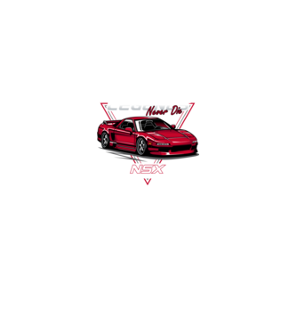 Honda NSX minta királykék pólón