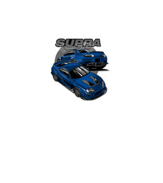 Toyota Supra  minta fekete pólón