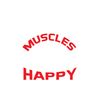 Sore muscles happy pain - Fájó izmok, boldog fájdalom minta fekete pólón