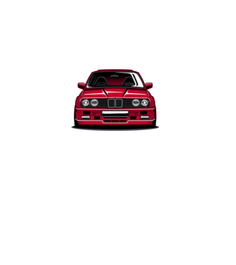 BMW E30 minta fekete pólón