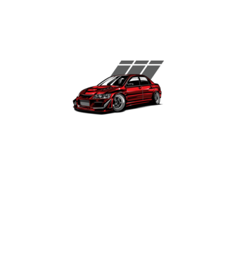 Mitsubishi Lancer 2.0 EVO 8  minta fekete pólón
