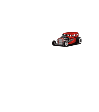 Hot Rod minta neonsárga pólón