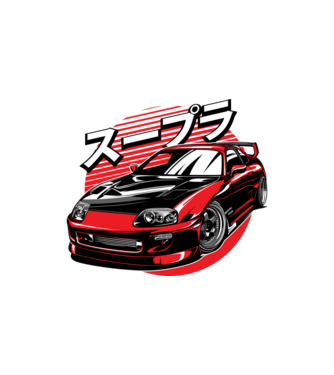 Toyota Supra  minta homokszín pólón