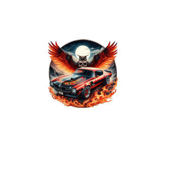 Muscle Car - Izomautó minta türkiz pólón