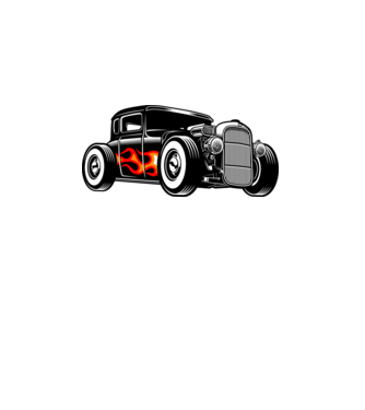 Hot Rod minta homokszín pólón