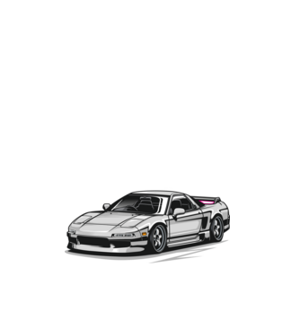 Honda NSX minta fehér pólón