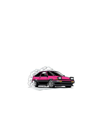 Toyota AE86 - Drift Legends minta fehér pólón