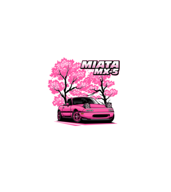 Mazda MX-5 Miata minta fekete pólón