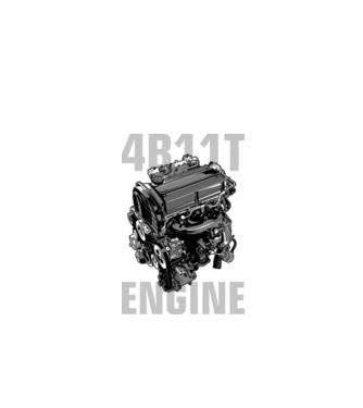 Mitsubishi 4B11T Engine (motor)_2 minta fekete pólón