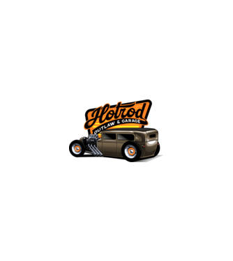 Hot Rod minta homokszín pólón