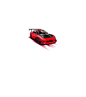 Mazda RX-7 minta királykék pólón