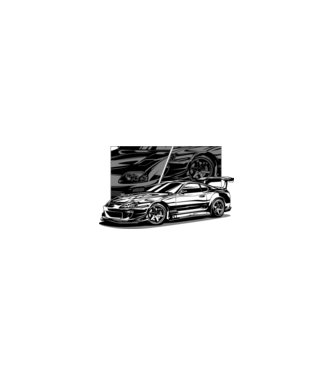 Toyota Supra minta homokszín pólón