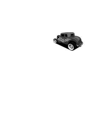 Hot Rod minta neonsárga pólón