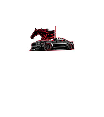 Ford Mustang GT minta fekete pólón