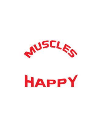 Sore muscles happy pain - Fájó izmok, boldog fájdalom minta fehér pólón