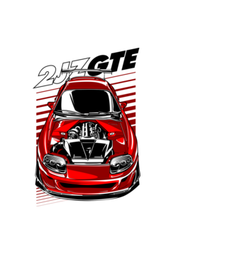 Toyota Supra 2JZ-GTE  minta világoskék pólón