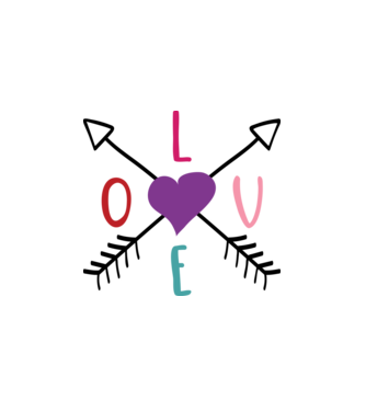 Love - Szerelem, Szeretet  minta fehér pólón