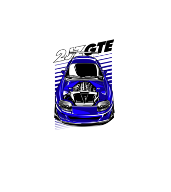 Toyota Supra 2JZ-GTE minta fehér pólón