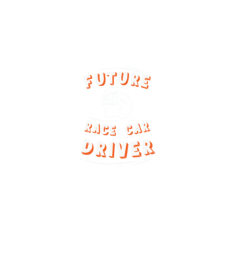 Future race car driver - Leendő autóversenyző minta fekete pólón