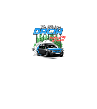 Dacia minta fekete pólón