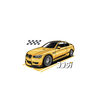 BMW M-Power - 335i minta fekete pólón