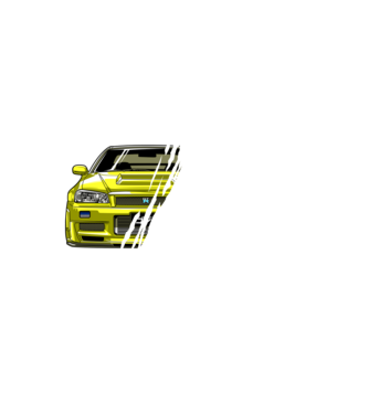 Nissan Skyline GTR R34  minta fekete pólón