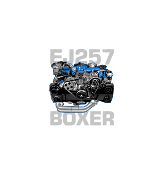 Subaru EJ257 Boxer Engine (motor)  minta fekete pólón