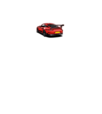 Porsche 911 GT3 minta fekete pólón