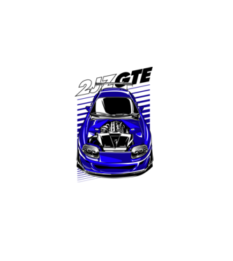 Toyota Supra 2JZ-GTE minta fehér pólón