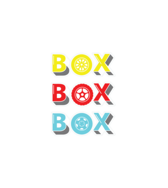 Box - (Forma 1 - Autóverseny) minta fekete pólón