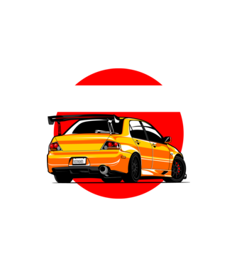 Mitsubishi Lancer Evo  minta homokszín pólón