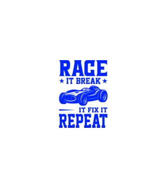 Race it, Break it, Fix it, Repeat - Versenyezz vele, törd meg, javítsd, Ismétlés minta homokszín pólón