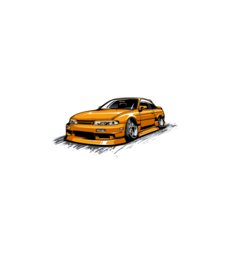 Nissan 240SX minta fekete pólón