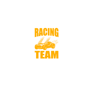 Racing Team - Versenycsapat minta fekete pólón