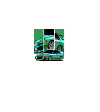 Subaru Impreza STi  minta fehér pólón