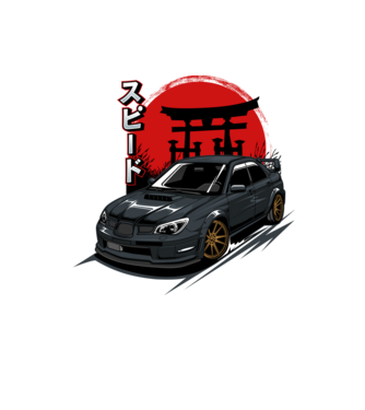 Subaru Impreza WRX minta homokszín pólón